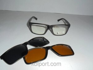 Комплект очок, окуляри 3в1, чоловічі сонцезахисні окуляри Matrix 6723, строгі, модний аксесуар, окуляри, чоловічі