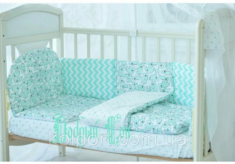 Комплект в ліжечко для новонародженого від компанії Інтернет-магазин "Tovar-plus. Com. Ua" - фото 1