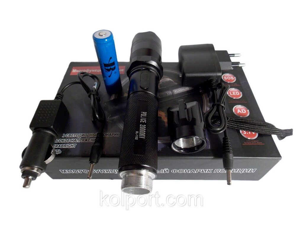 Комплектація MAXIMUM! Електрошокер 1102 Police Scorpion (VIP 2014 роки) Інструкція + знімних акумулятор + ЧОХОЛ від компанії Інтернет-магазин "Tovar-plus. Com. Ua" - фото 1