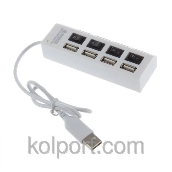 Концентратор 4 порту, USB (HUB) від компанії Інтернет-магазин "Tovar-plus. Com. Ua" - фото 1