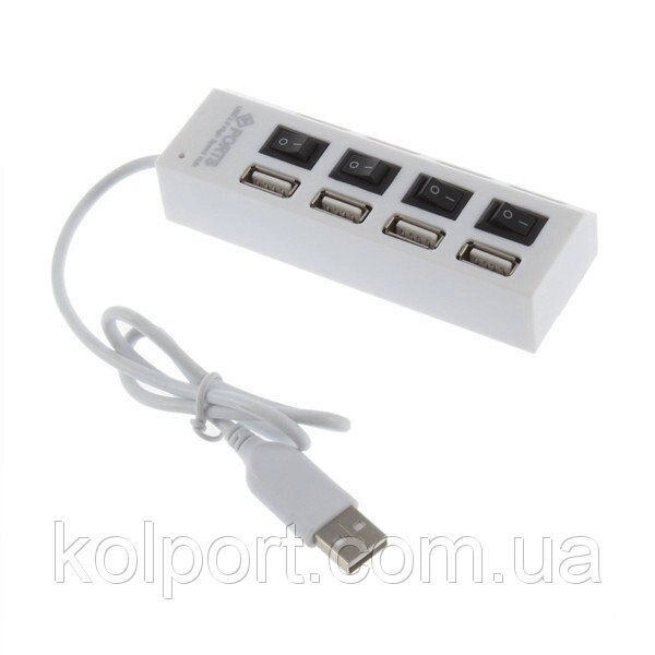 Концентратор 4 порту, USB (HUB) від компанії Інтернет-магазин "Tovar-plus. Com. Ua" - фото 1
