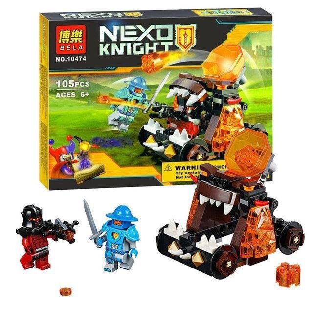 Конструктор Bela 10474 Nexo Knights Божевільна катапульта від компанії Інтернет-магазин "Tovar-plus. Com. Ua" - фото 1