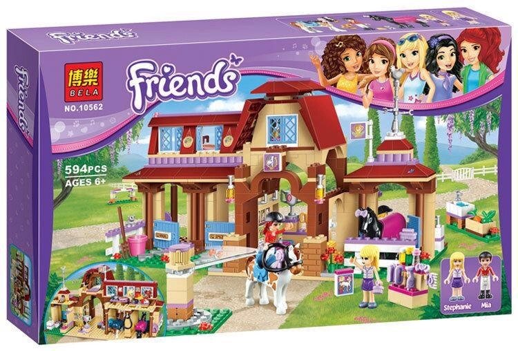 Конструктор Bela Friends 10562 Клуб верхової їзди в Хартлейке 594 дет від компанії Інтернет-магазин "Tovar-plus. Com. Ua" - фото 1