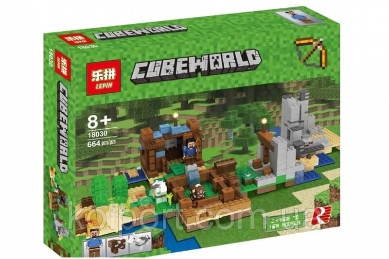 Конструктор Minecraft Lepin 18030 Хатина на острові 664 дет від компанії Інтернет-магазин "Tovar-plus. Com. Ua" - фото 1