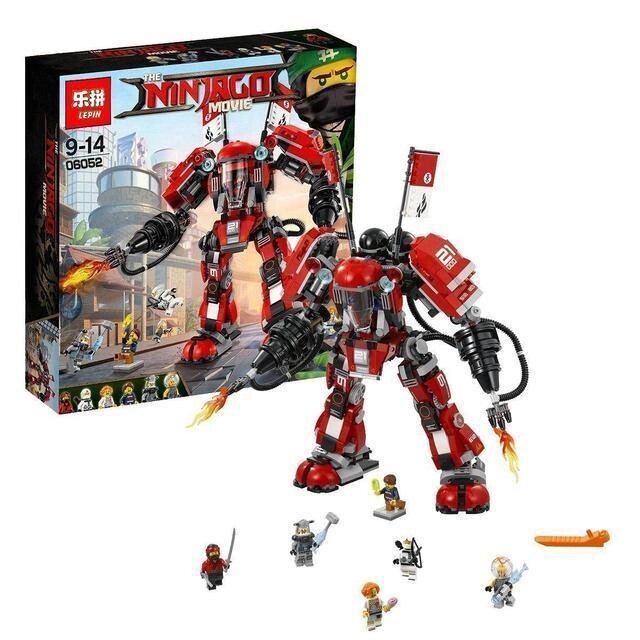 Конструктор Ninjago Movie Lepin 06052 Вогняний робот Кая 1010 дет від компанії Інтернет-магазин "Tovar-plus. Com. Ua" - фото 1