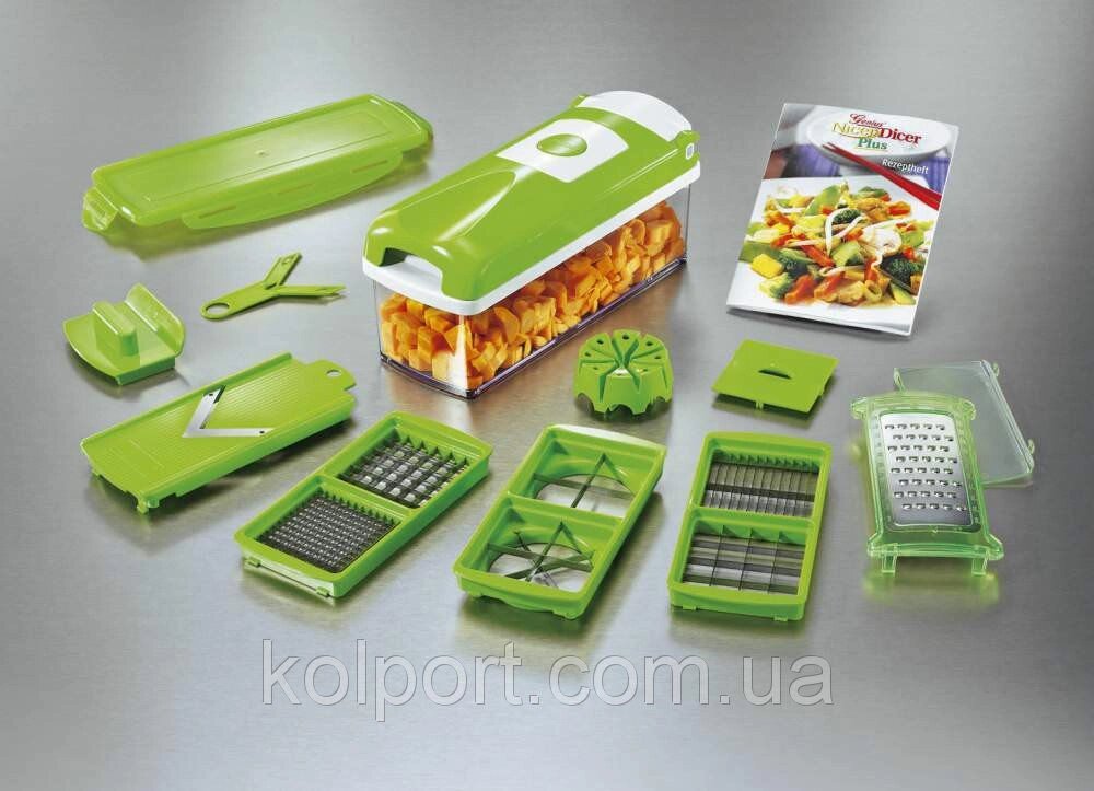 Кухонний комбайн, подрібнювач і овочерізка Nicer Dicer Plus Найсер Дайсер від компанії Інтернет-магазин "Tovar-plus. Com. Ua" - фото 1