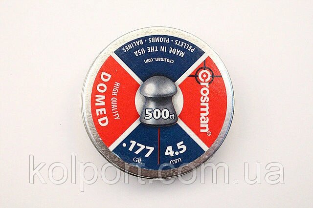 Кулі Crosman Domed (500), 4.5 мм, США від компанії Інтернет-магазин "Tovar-plus. Com. Ua" - фото 1