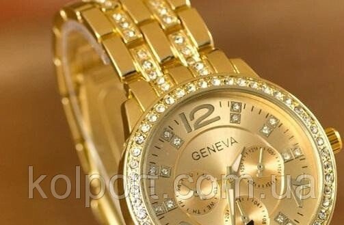 Кварцові жіночі годинник Geneva під Rolex, наручний годинник купити від компанії Інтернет-магазин "Tovar-plus. Com. Ua" - фото 1