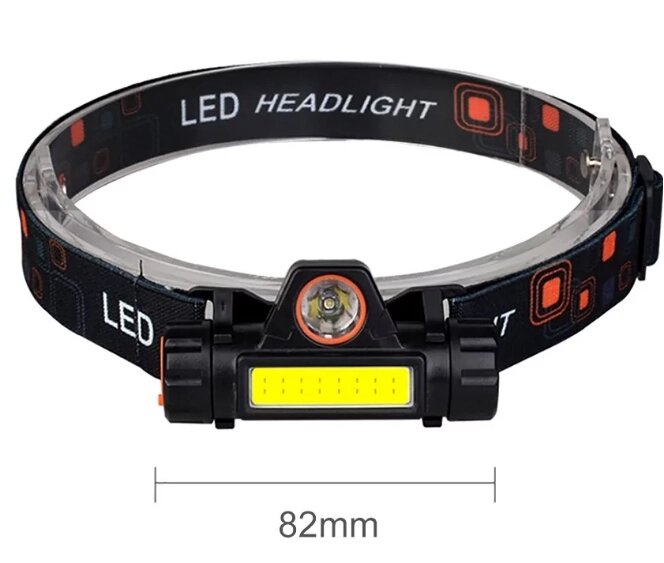 Ліхтар налобний світлодіодний Headlamp Baziator 665/101 4 години світла від компанії Інтернет-магазин "Tovar-plus. Com. Ua" - фото 1