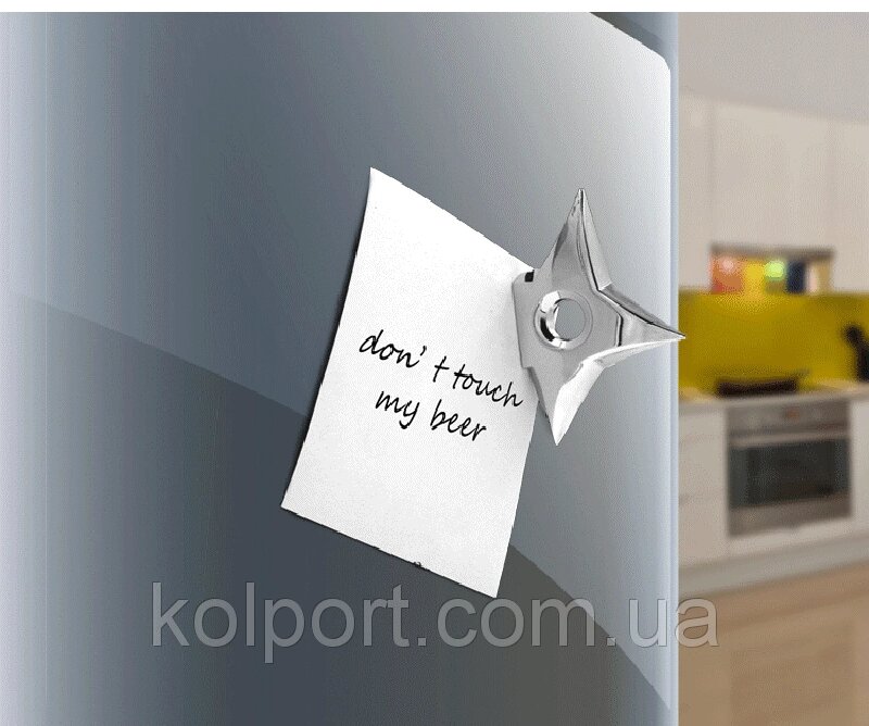 Магніт на холодильник сюрікени від компанії Інтернет-магазин "Tovar-plus. Com. Ua" - фото 1