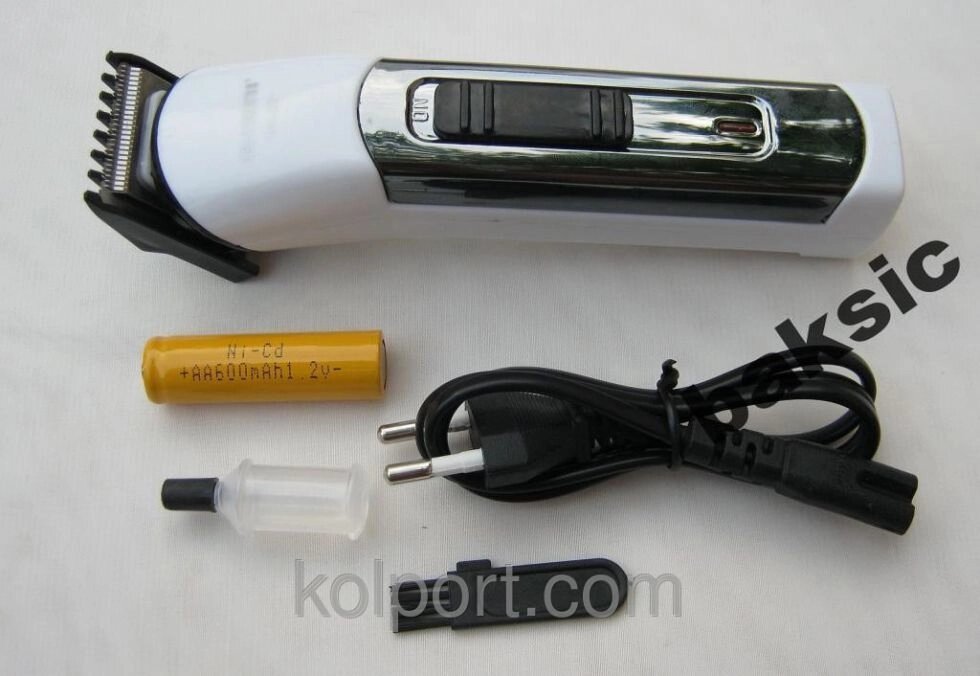 Машинка для стрижки волосся NIKAI NK-621AB + акумулятор від компанії Інтернет-магазин "Tovar-plus. Com. Ua" - фото 1