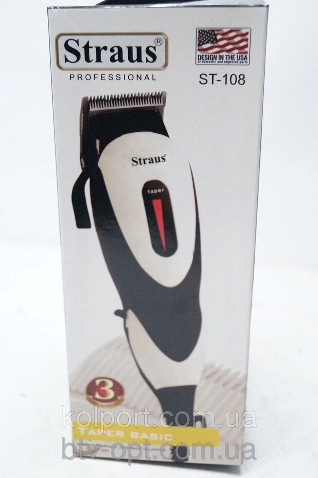 Машинка для стрижки волосся Straus ST 108, машинки для стрижки волосся, тримери, краса і здоров'я від компанії Інтернет-магазин "Tovar-plus. Com. Ua" - фото 1