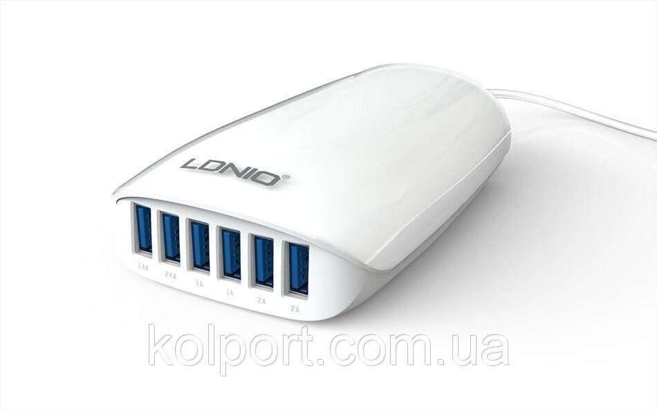 Мережевий зарядний пристрій LDNIO A6573 від компанії Інтернет-магазин "Tovar-plus. Com. Ua" - фото 1