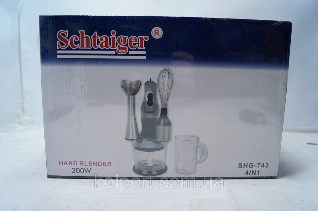 Міксер-блендер Schtiger SHG-743, міксери, блендери, подрібнювачі, кухонна техніка, дрібна побутова техніка від компанії Інтернет-магазин "Tovar-plus. Com. Ua" - фото 1