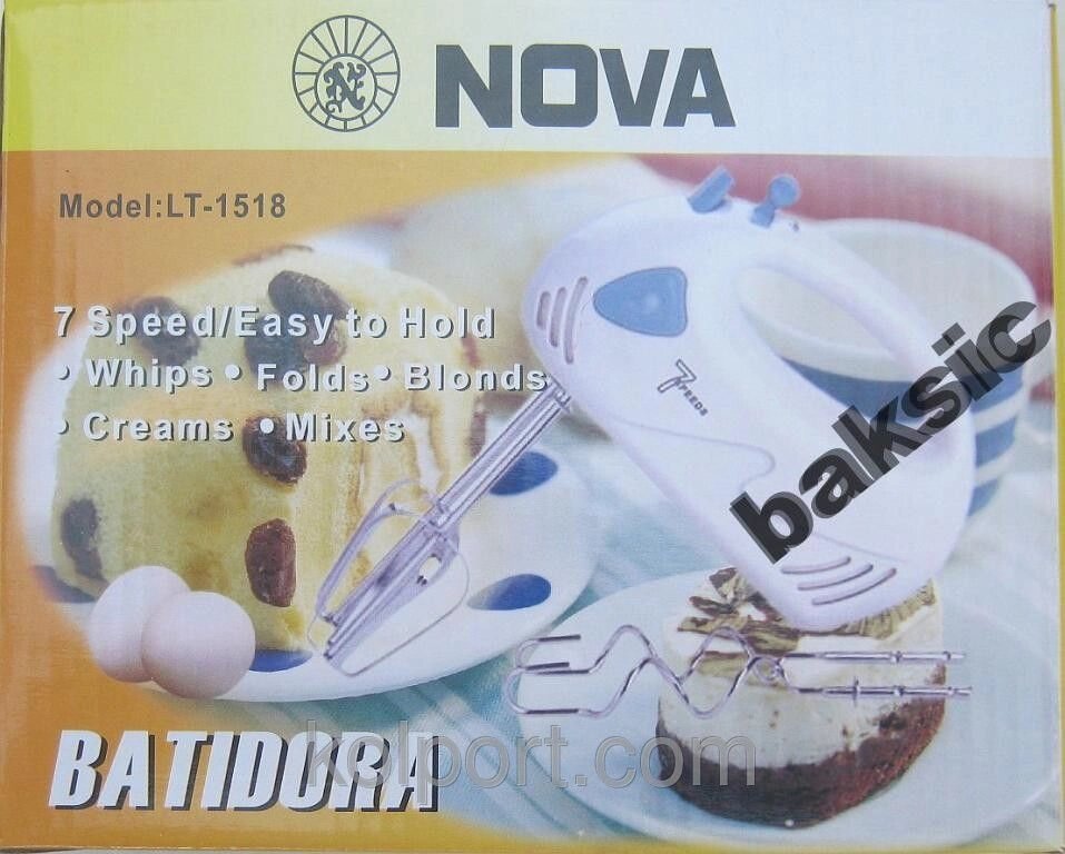 Міксер Nova LT-1518 (7 режимів) від компанії Інтернет-магазин "Tovar-plus. Com. Ua" - фото 1