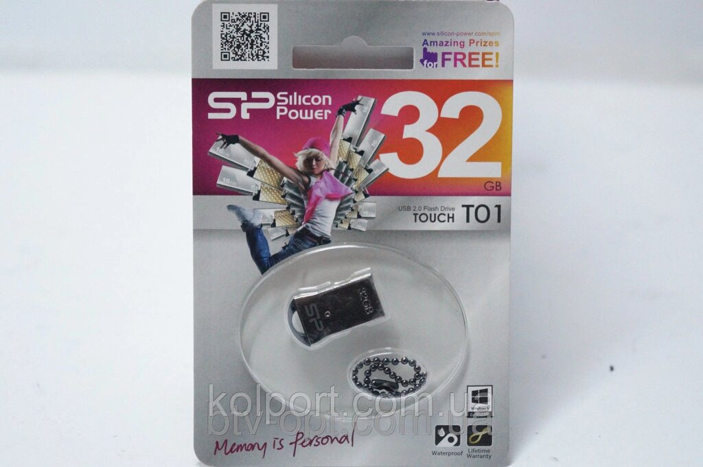 Mini Flash USB 2.0 накопичувач SP Silicon Power 101 32 GB, носії інформації, флешка, флеш накопичувач від компанії Інтернет-магазин "Tovar-plus. Com. Ua" - фото 1