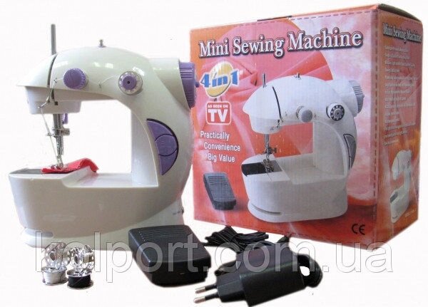 Міні швейна машинка 4 в 1 з педаллю Mini Sewing від компанії Інтернет-магазин "Tovar-plus. Com. Ua" - фото 1