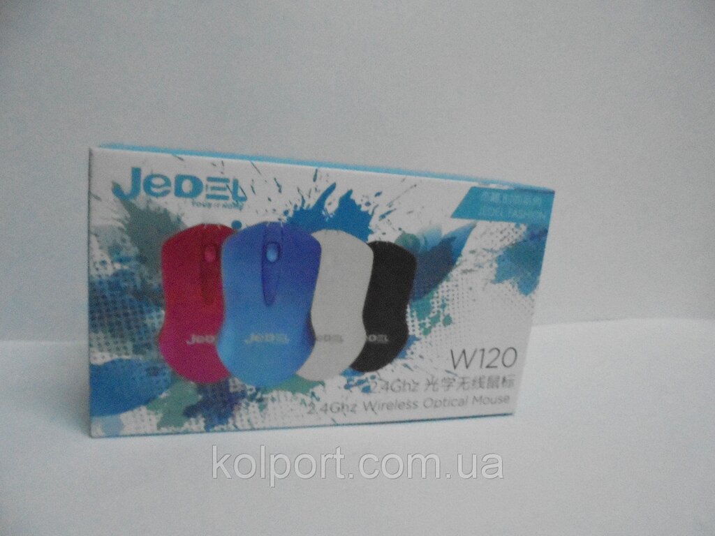 Мишка комп'ютерна Jedel w120, mouse, бездротова, чорна, комп'ютерна, все для комп'ютерів, аксесуари від компанії Інтернет-магазин "Tovar-plus. Com. Ua" - фото 1