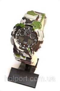 Багатофункціональний годинник Casio G-Shock GA-100 Protection (Камуфляж), кварцові, чоловічі, спортивні, наручні