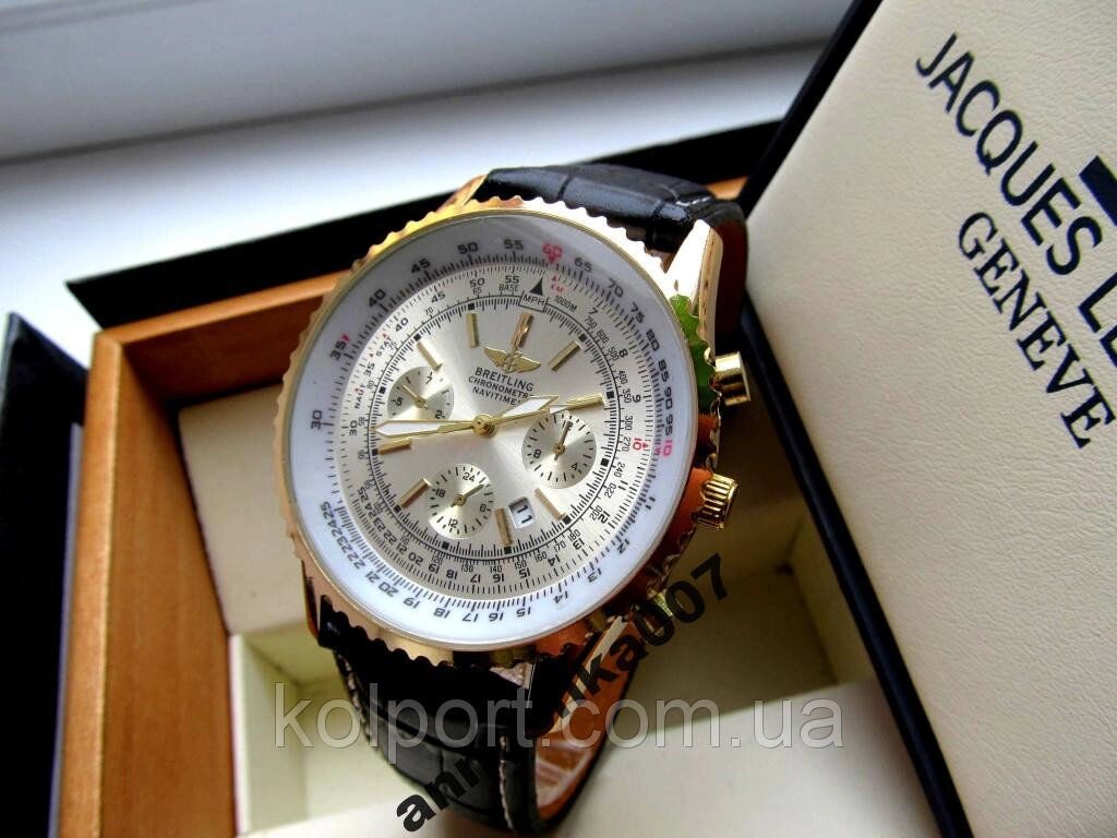 Модні кварцові чоловічі годинники BREITLING під ROLEX (Ролекс), календар від компанії Інтернет-магазин "Tovar-plus. Com. Ua" - фото 1