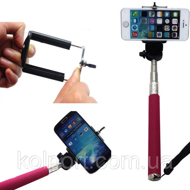 Monopod Монопод з Bluetooth пультом, Селфі палиця, модний аксесуар від компанії Інтернет-магазин "Tovar-plus. Com. Ua" - фото 1