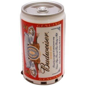 Мp3 колонки "Budweiser" з ФМ, портатіная аудіотехніка, електроніка, колонки, оригінальний подарунок, банку пива