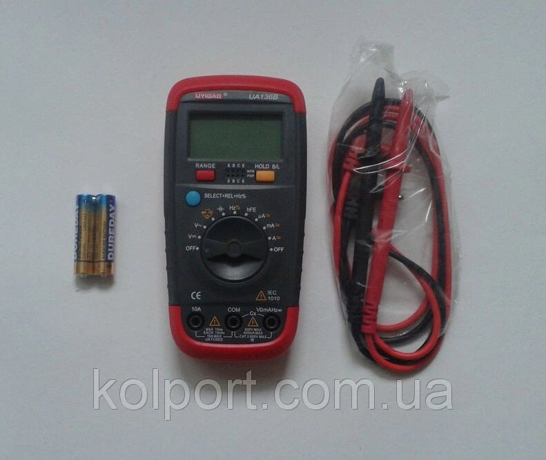 Мультиметр тестер цифровий UA136B від компанії Інтернет-магазин "Tovar-plus. Com. Ua" - фото 1