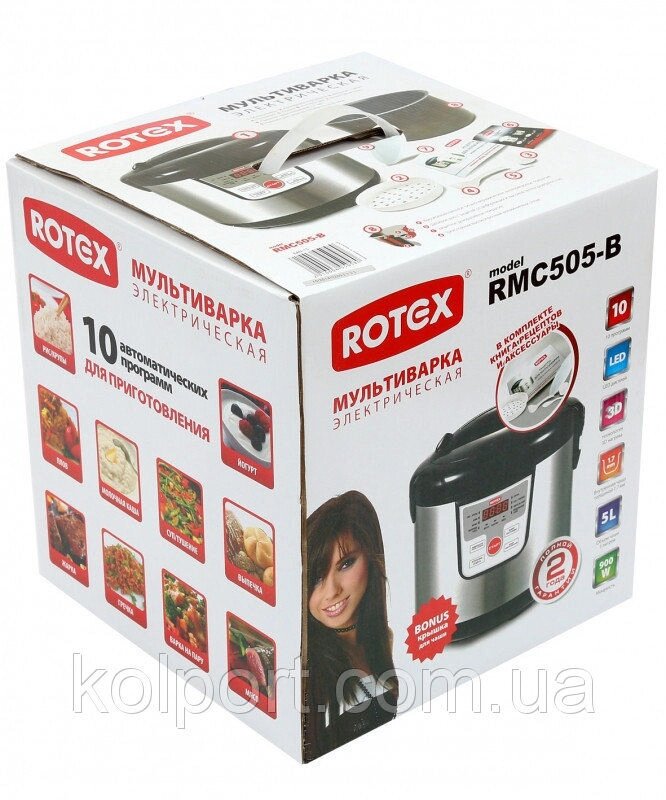 Мультиварка Rotex RMC-505-B, рисоварки, товари для кухні, скороварка, дрібна побутова техніка від компанії Інтернет-магазин "Tovar-plus. Com. Ua" - фото 1