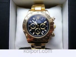 Чоловічі годинники Rolex Daytona колір циферблата золотистий, жіночі наручні годинники, чоловічі, годинник Ролекс