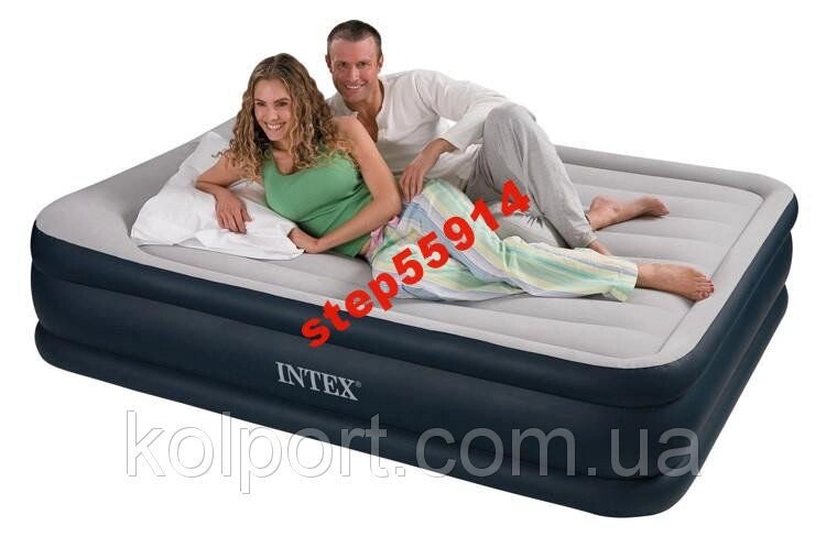 Надувні двоспальне ліжко 152х203 + насос від компанії Інтернет-магазин "Tovar-plus. Com. Ua" - фото 1