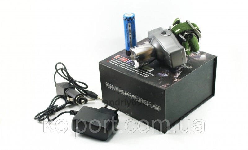 Налобний ліхтар POLICE BL-008, 6000W, акумуляторний, светодііодний, оптичний зум, вологостійкий від компанії Інтернет-магазин "Tovar-plus. Com. Ua" - фото 1