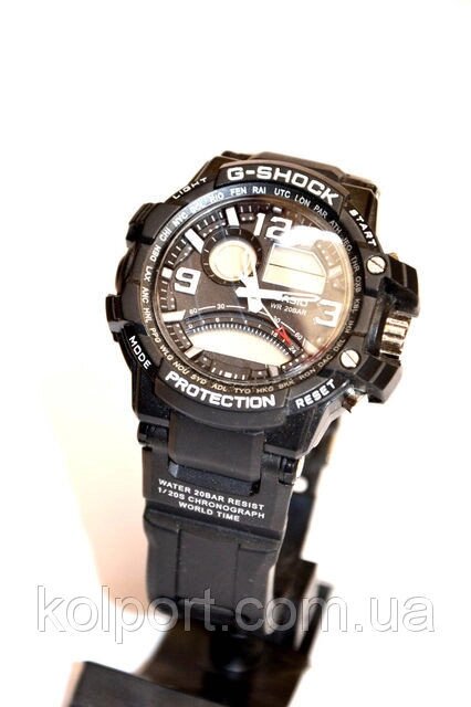 Наручний годинник Casio G-Shock WR20M (чорні з білим), чоловічі, електронні, спортивно-туристичні годинники від компанії Інтернет-магазин "Tovar-plus. Com. Ua" - фото 1