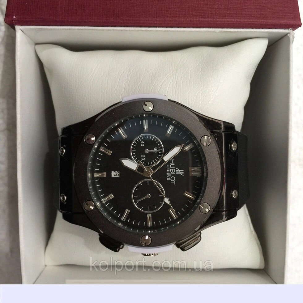 Наручний годинник HUBLOT BLACK 5979, годинники наручні Хаблот, жіночі наручні годинники, чоловічі годинники від компанії Інтернет-магазин "Tovar-plus. Com. Ua" - фото 1