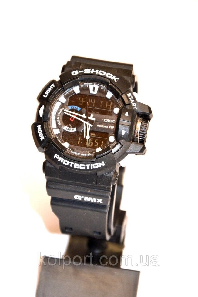 Наручний годинник Protection чорні з білим від компанії Інтернет-магазин "Tovar-plus. Com. Ua" - фото 1