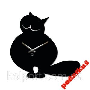 Настінний годинник Товстий кіт