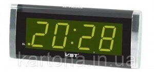 Настільні електронні LED годинник, будильник VST CX 730-1, 730-2, 730-3 вибір кольору підсвічування