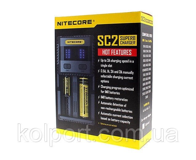 NITECORE INTELLICHARGER SC2 SUPERB CHARGER від компанії Інтернет-магазин "Tovar-plus. Com. Ua" - фото 1