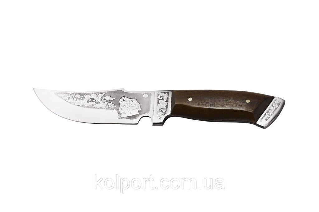 Ніж мисливський ручної роботи Ікло, шкіряний чохол в комплекті, тактичний ніж, рибальський ніж від компанії Інтернет-магазин "Tovar-plus. Com. Ua" - фото 1