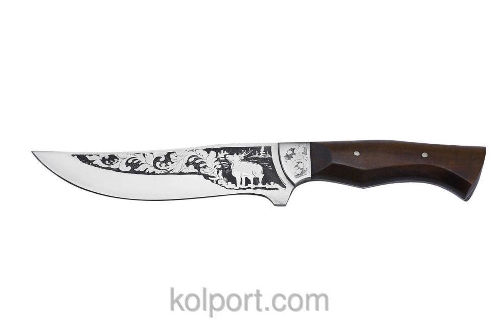 Ніж мисливський ручної роботи Олень, шкіряний чохол в комплекті, тактичний ніж, рибальський ніж від компанії Інтернет-магазин "Tovar-plus. Com. Ua" - фото 1
