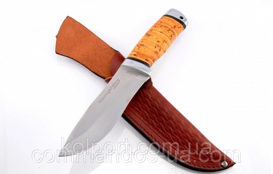 Ніж мисливський. Рукоять - береста від компанії Інтернет-магазин "Tovar-plus. Com. Ua" - фото 1