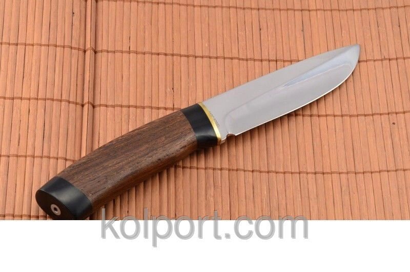 Ніж мисливський рукоять Венге, шкіряний чохол в комплекті, тактичний ніж, рибальський ніж від компанії Інтернет-магазин "Tovar-plus. Com. Ua" - фото 1