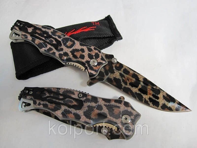 Ніж складаний Boker Leopard (подарунок чоловікові) Сталевий ніж Полювання, Риболовля від компанії Інтернет-магазин "Tovar-plus. Com. Ua" - фото 1