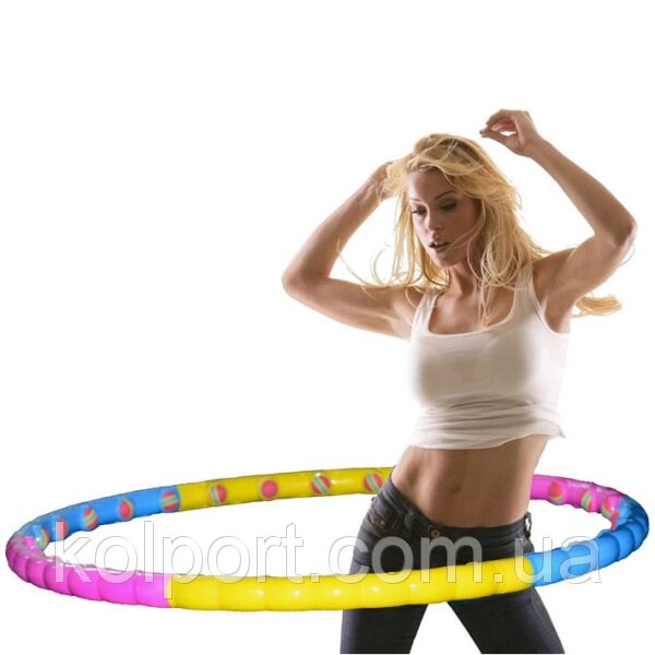 Обруч масажний Hula Hoop Хула Хуп Color Ball MS 0088 від компанії Інтернет-магазин "Tovar-plus. Com. Ua" - фото 1
