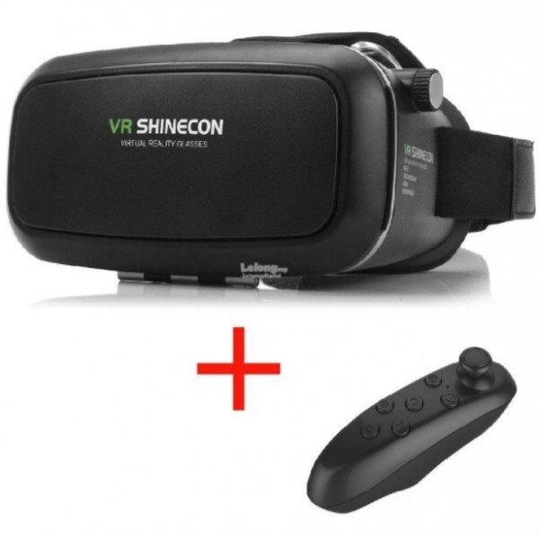 Окуляри віртуальної реальності VR Box SHINECON + Пульт від компанії Інтернет-магазин "Tovar-plus. Com. Ua" - фото 1