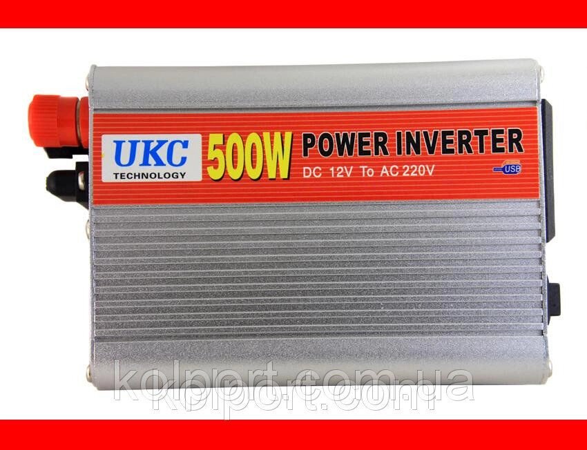 Перетворювач напруги UKS Technolohy power 12V-220V 500 W (інвертор) від компанії Інтернет-магазин "Tovar-plus. Com. Ua" - фото 1