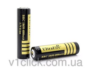 Акумулятор BRC 18650 4000mAh із захистом (з реальною ємністю)