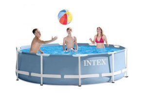 Круглий? каркасний басейн Metal Frame Pool Intex 28710 (Интекс 28210)