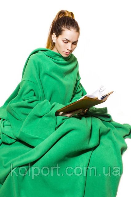 Плед з м&#039;якого флісу, Зелений, дуже теплий, зручний, ніжний, текстиль - особливості