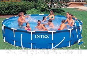 Басейн каркасний Intex (366х99 см) для великої кількості людей