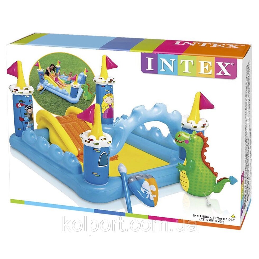 Дитячий надувний водний ігровий центр Intex 57138 Чарівний замок - розпродаж